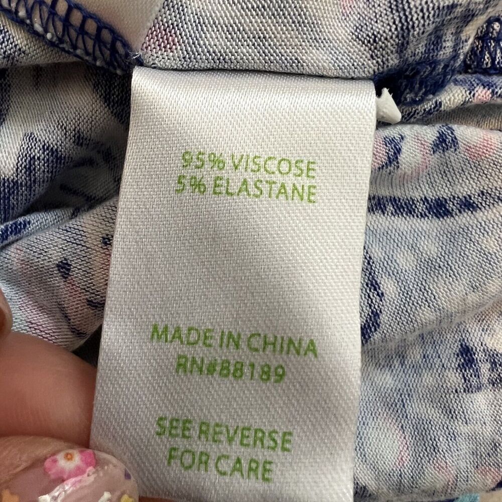 Lilly Pulitzer Blue Floral Robe Intimates Sleepwear - Picture 14 of 16